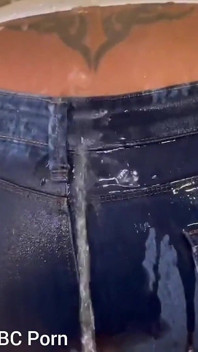 Pissing My Self Hubby Pissing on My Big Booty