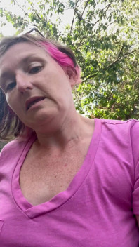 Pissing Outdoors Followed by Chatting with My Tits Out