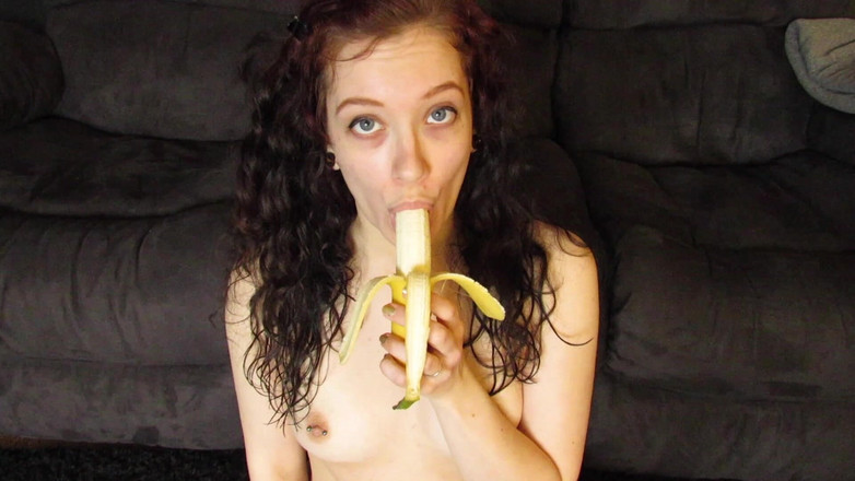 Veggiebabyy: Eine Banane essen, während ich dich anstarre