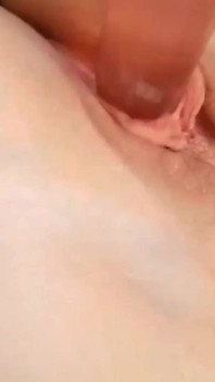 To Excite Your Cock with a Pink Dildo in a Little Pink Pussy