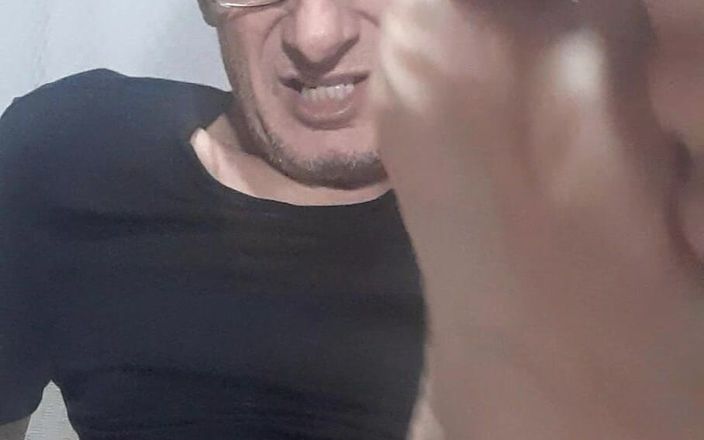 Big uncut hard cock: Close up - close up