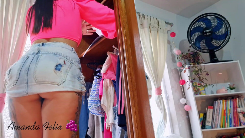 Amanda Felix: Velký zadek a nezbedná Diarist v minisukni škádlení