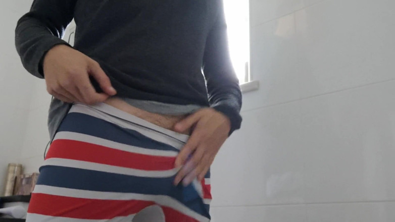 Rafael Torreano: Pulling My Trousers and Underwear Down and Jerking off in...
