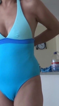 Compilation - My 58 year old wife shows off in bikini before fucking