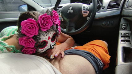 Erica Sweet: I sucked my neighbor in his car and he cum...