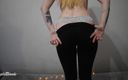 Miley Grey: Cute Blonde Will Show You Her Leggins and Then Her...