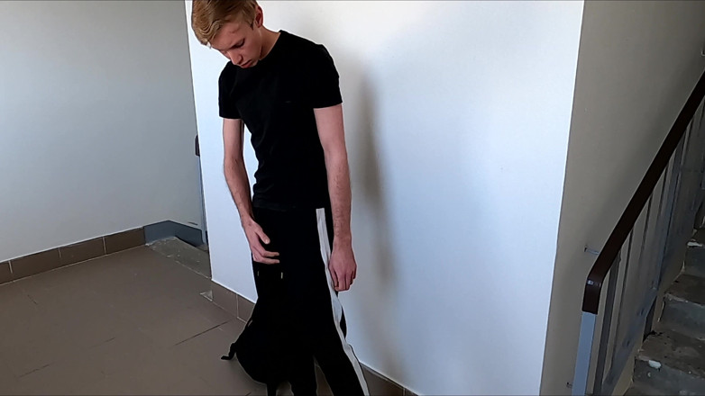 Dick Boys Studio: A Guy Fucked Himself in the Entryway with a Rubber...