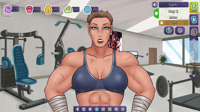 Futavision: Futadomworld: adam spor salonunda büyük güçlü kaslı futas ile çevrili - bölüm 4