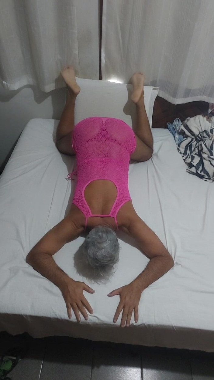 Ladysilvas: Ladysilva Hot Ass in Pink Dress and Sexy Panties