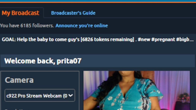 HotGirl21: 핑거링하는 임신한 엄마 핑크색 보지와 사정.