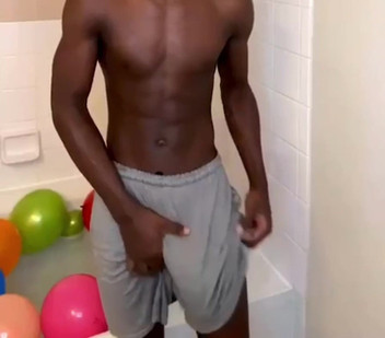 Big black cock BBCee: Swinging stroking my big black cock