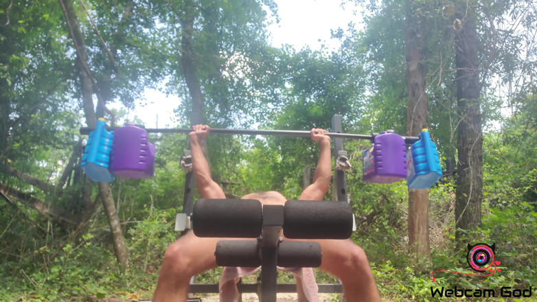 Arthur Eden aka Webcam God: Hot &amp; sweaty workout (4K)