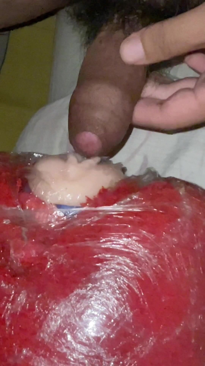 Milky Tata: Twink boy fuck doll toy and cum on his toy...