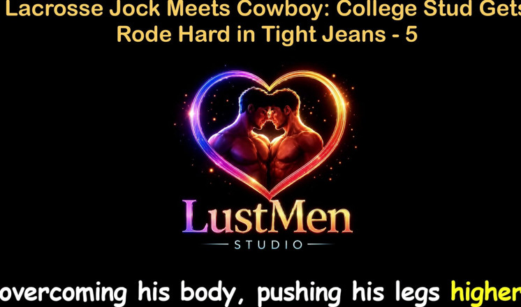 LustMen: 英語オーディオ ゲイセックスストーリー - ラクロス選手がカウボーイ大学のイケメンと出会い、タイトジーンズで激しく遊ぶ - パート5