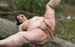 Naked in Her Naughty Woods Someone's Watching as She Cums so Damn Good