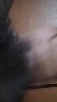 Masturbating,rubbing, and Slapping My Hairy Uncut Black Cock After Long Time