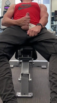 Jockdad87 Hotel Gym Jerk and Cum Part 2