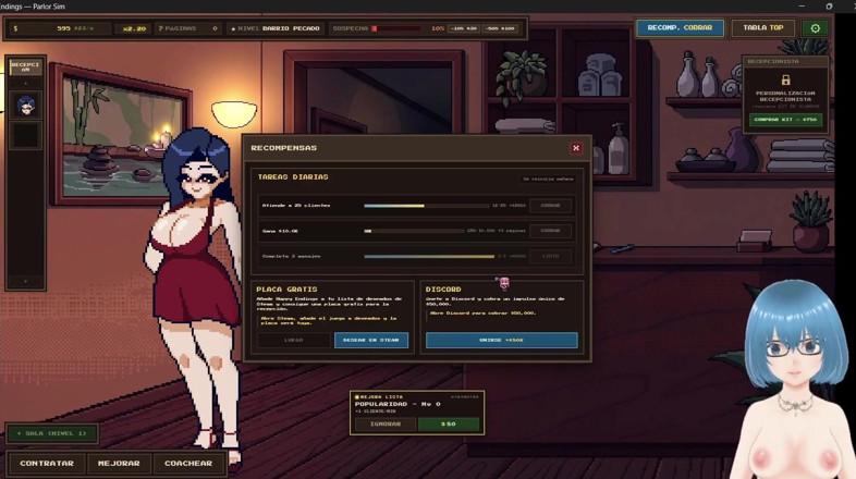 AliChan Vtuber: ハッピーエンディングデモVTuber ゲームプレイ1