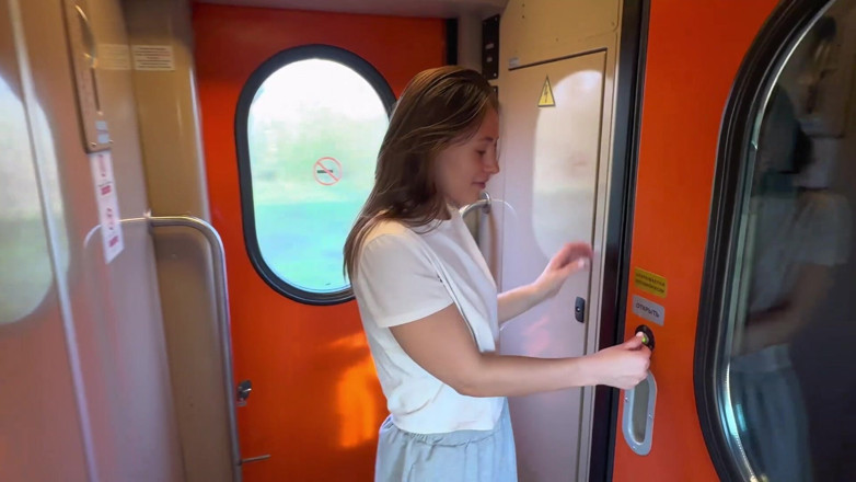 Sumiko Smile: A Train Ride and Then on His Dick