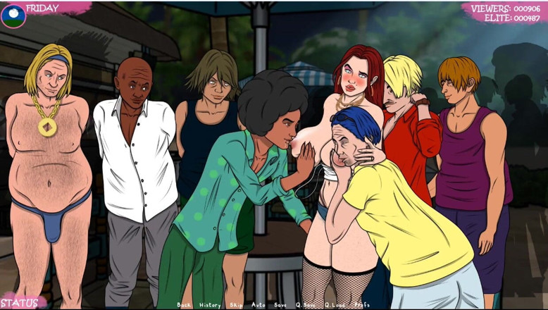 XXX Games Bunk: Lust Town - Gameplay - Roleplay - Amanda Works in Bar and Gets...