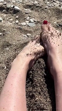 For Those Who Love Legs, I’m Having Fun in the Sand.