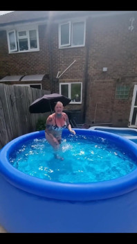 Diving in the Freezing Pool!
