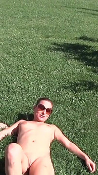 Guy with Mask Pisses on Skinny Brunette and Then Fingers Her and She Blows His Cock
