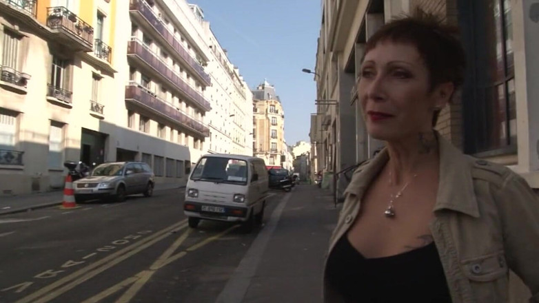 Nude in France: Middle aged slut hits the streets in search of cock