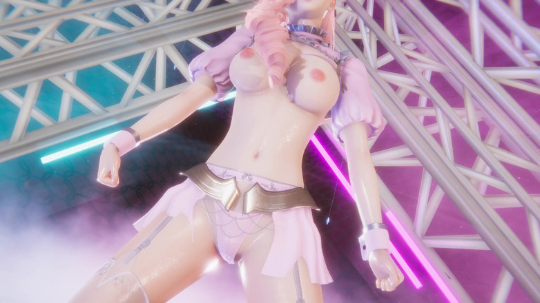 3D-Hentai Games: Purple Kiss - बेवकूफ Seraphine सेक्सी Kpop स्ट्रिपटीज़ लीग ऑफ लीजेंड्स हेनतई