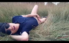 Vlog Outdoors, Jon Arteen Talks, Masturbates, Ejaculates Sperm in a Wheat Field