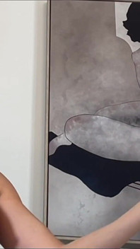 Hot Sexy Beautiful Big Boobs Blonde Housewife Makes a Big Cock Guy Cum Into a Glass Vase with a Big Cumshot Load