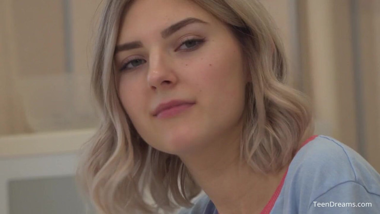 Teen Dreams: 18 Year old Eva masturbating with her milk