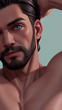 หนุ่มขนดก: สไลด์โชว์ผู้ชาย 3D CGI ขนดก