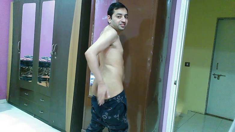 Cute & Nude Crossdresser: Sweet and sexy sissy crossdresser femboy Sweet Lollipop in pink-blue...