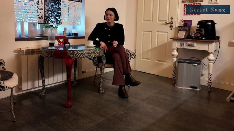Strict Senz: Lady Medea Hard Cock Vacuuming Verbal Humiliation