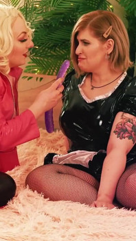 Pussy Fuck and Throat Fuck! Horny Rough MILF Loves to Dominate Her Lesbian Slut!