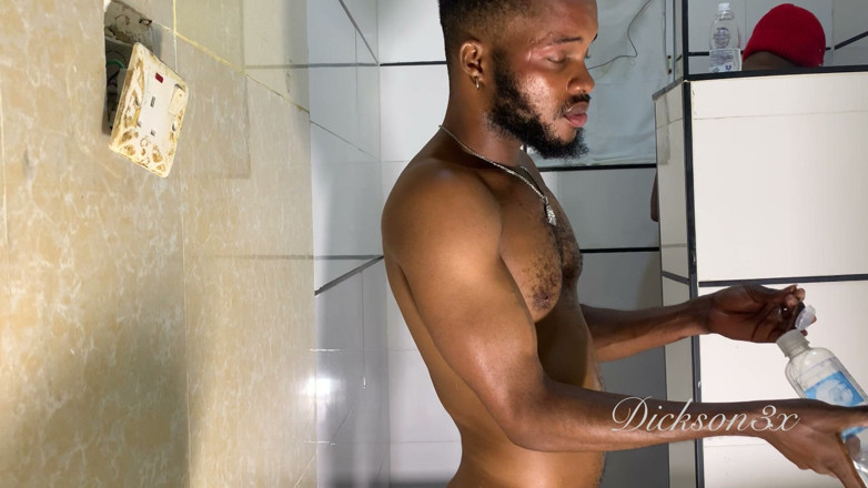 Dickass3x: Banging His Ebony Bussyasshole in the Bathroom