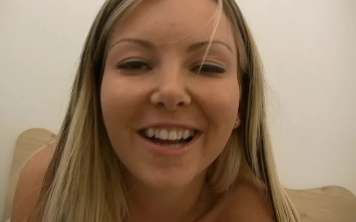 Tight little babes: Babysitter with slim body riding a dildo on bed