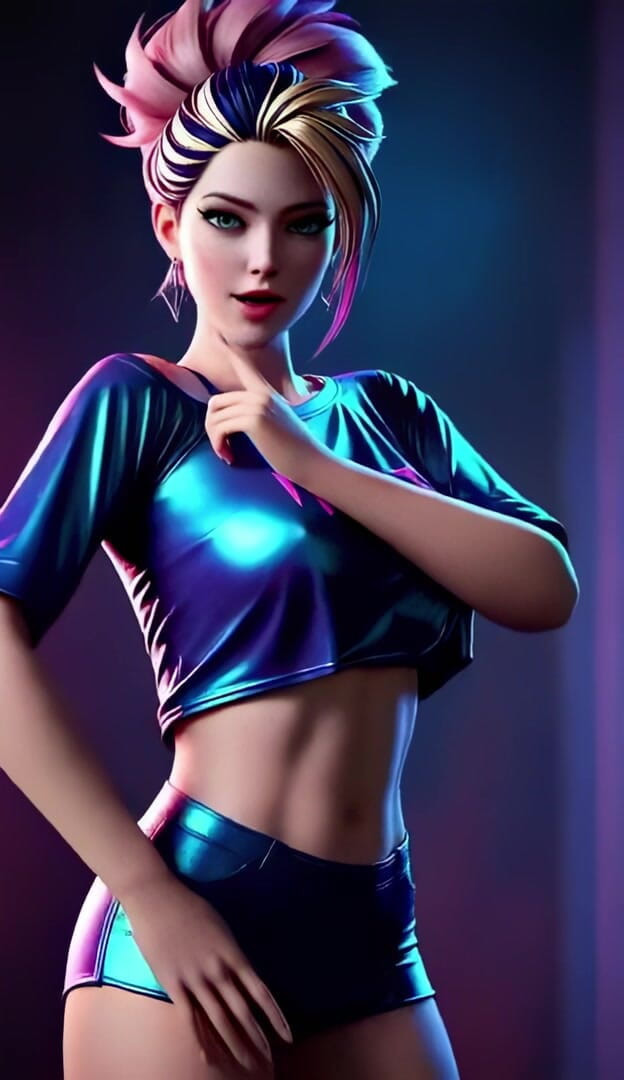3D-Hentai Games: Tarian solo sumbang Akali. Jennie - Solo