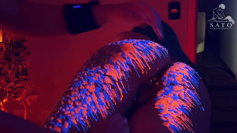 Sato Massage: Wax Play and Anal Plug - Halloween Special