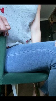 Wriggling in My Day Jeans and No Knickers
