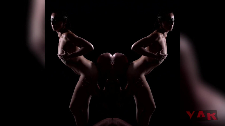 YARzabello: Beautiful sports couple sex. a depraved woman with pleasure caresses...