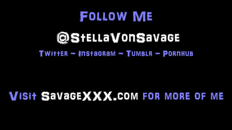 Stella Von Savage: Mendigando por tu semen - instrucciones de paja hablando sucio