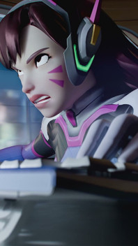 Futa Brigitte เย็ด D.va - 3 มิติแอบดูสาวดุ้น