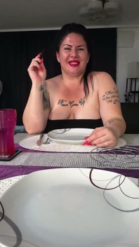 Dinner with Family/stepbrother Sucked Empty Under the Table