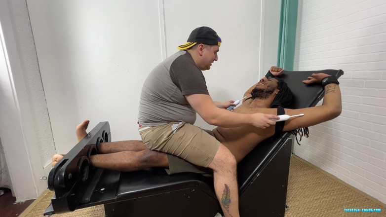 Ticklish Chubs: J Finally in the Tickle Chair