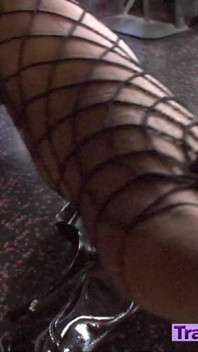 Jayla Marie hace alarde de sus medias de red y su polla