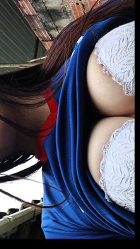 Colombian Woman Touches Her Delicious Breasts