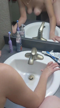Stepdaddy Bends Me Over the Sink and Fucks My Brains Out