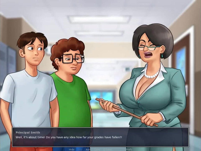 Dirty GamesXxX: Summertime Saga: naughty principal with big tits ep. 2